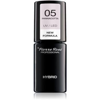 Pierre René Nails Hybrid gelový lak na nehty s použitím UV/LED lampy odstín No. 5 Pannacotta 6 ml