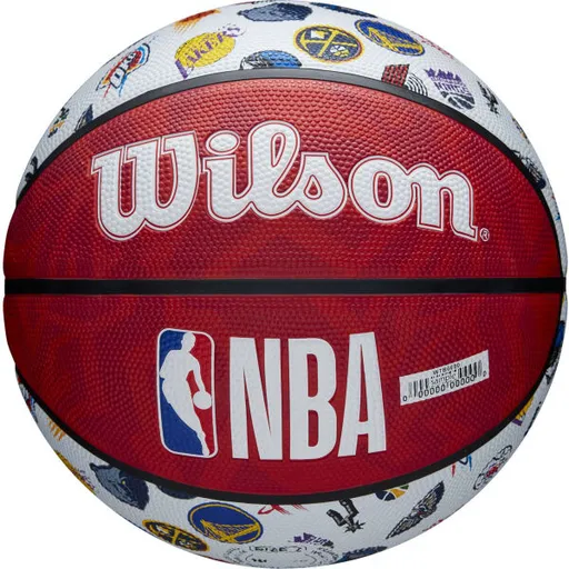 Wilson NBA ALL TEAM BALL Basketbalový míč, červená, velikost