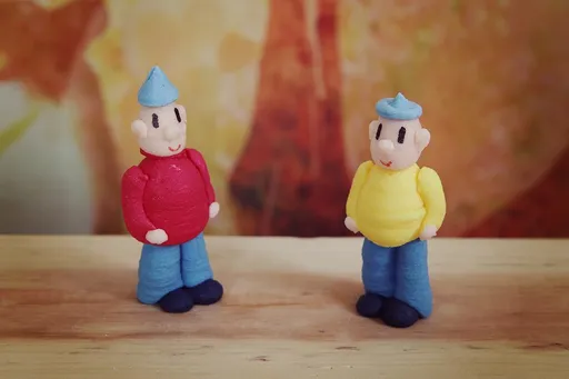 Cukrová dekorace na dort s motivem Pat a Mat -