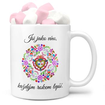 Hrnek Jsi jako víno (Náplň hrníčku: Marshmallow)