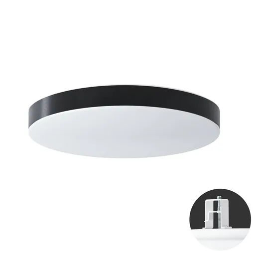 OSMONT DEL69380 DELIA CV3 stropní/nástěnné plastové polovestavné svítidlo bílá / bílo - černá IP44 3000 K 48W LED