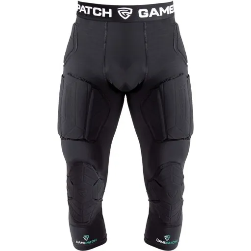 GAMEPATCH PADDED 3/4 TIGHTS WITH FULL PROTECTION Kompresní unisex legíny, černá, velikost