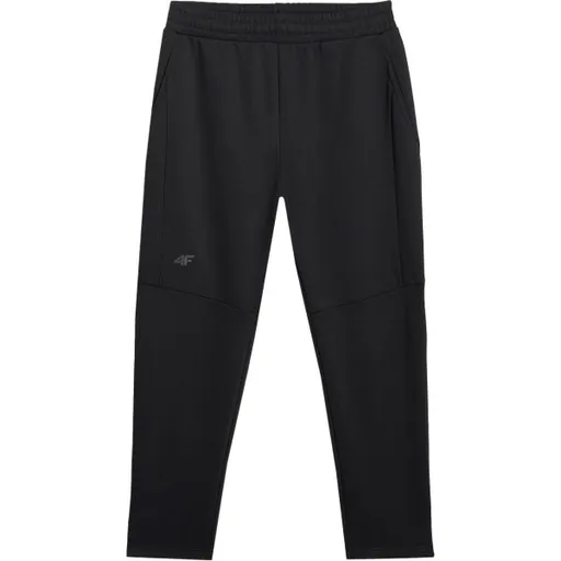 4F TROUSERS CAS Pánské tepláky, černá, velikost