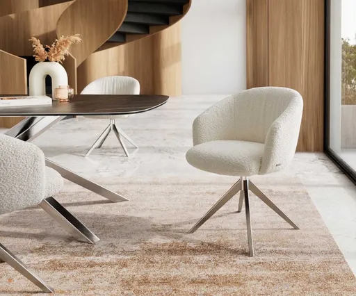 Otočná židle Caja-Flex s područkami křížová podnož široká