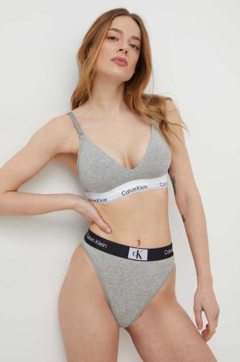 Podprsenka na kojení Calvin Klein Underwear šedá barva, melanž, 000QF6218E