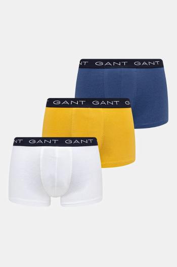 Boxerky Gant 3-pack pánské, žlutá barva, 902433003