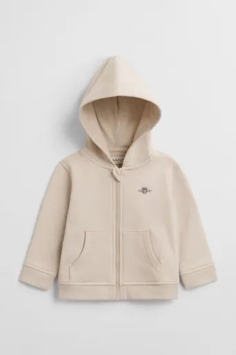 MIKINA GANT SHIELD ZIP HOODIE SOFT OAT