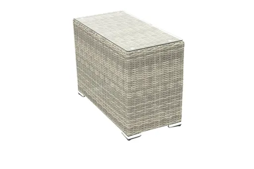 DEOKORK Ratanový stolek boční SEVILLA (šedá)