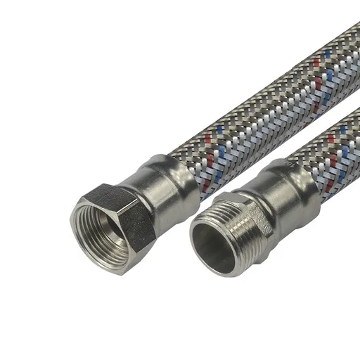 Klum, Hadice připojovací nerez 24x34, MxF, 1"x1", 60 cm, CR611G