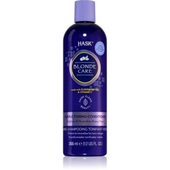 HASK Blonde Care Purple Shampoo kondicionér pro blond vlasy neutralizující žluté tóny 355 ml