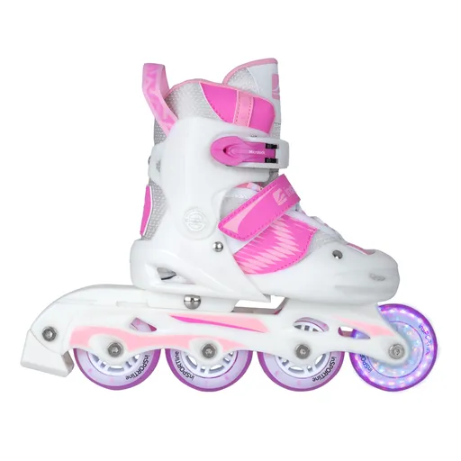 Dětské kolečkové brusle inSPORTline Caneto s předními LED kolečky XS (27-30)