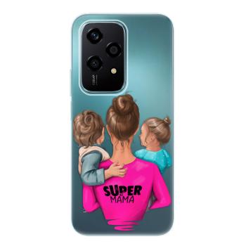 Odolné silikonové pouzdro iSaprio - Super Mama - Boy and Girl - Honor 200 Lite