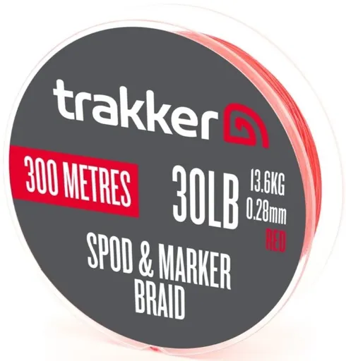 Trakker šňůra spod & marker braid red 300 m - 0,28 mm 13,6 kg 30 lb