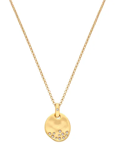 Hot Diamonds Pozlacený náhrdelník s diamantem a topazy Jac Jossa Soul DP1020 (řetízek, přívěsek)