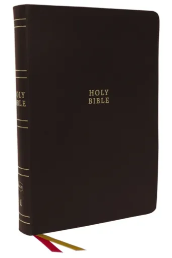 NKJV Holy Bible, Super Giant Print Reference Bible, Brown Bonded Leather, 43,000 Cross References, Red Letter, Comfort Print: New King James Version -
