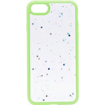 iWill Clear Glitter Star Phone Case pro iPhone 7 Green (DIP888-24)