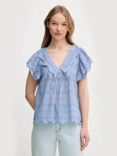 Pepe Jeans dámská modrá halenka Dame PL305023563 M