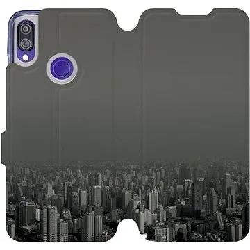 Flipové pouzdro na mobil Xiaomi Redmi Note 7 - V063P Město v šedém hávu (5903226829637)