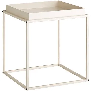 Tectake Odkládací stolek Cambridge 40×40×44cm, krémová (404184)