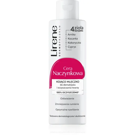 Lirene Redness vyživující čisticí mléko na obličej a oči 200 ml