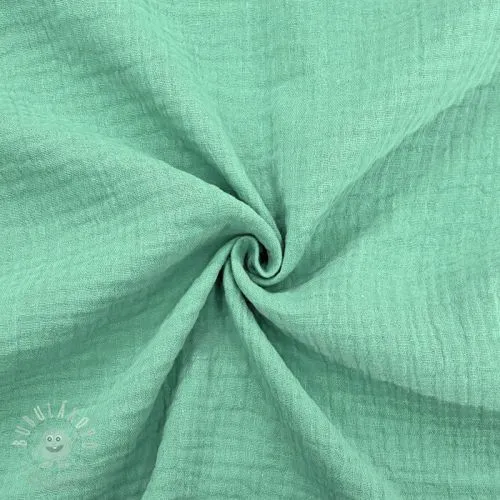 Dvojitá gázovina/mušelín peppermint ORGANIC