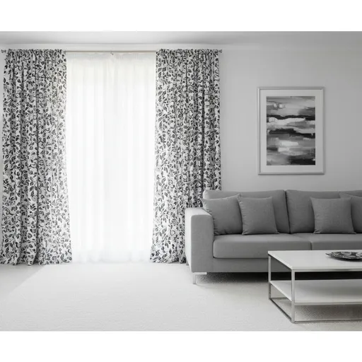 Látka nebo dekorační závěs bavlněný, Lístky, 140 cm 140 cm