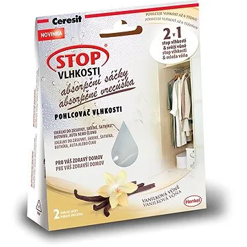 CERESIT Stop Vlhkosti 2v1 - absorpční sáčky vanilka 2 x 50 g (9000100937832)