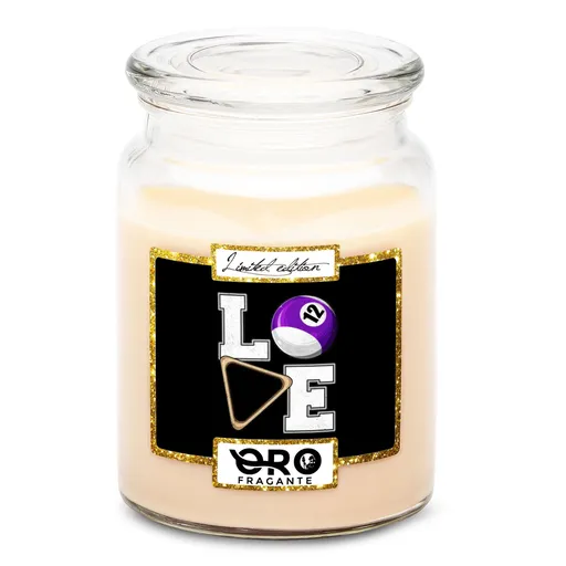 Svíčka Love Billiard (Vůně svíčky: Vanilka)