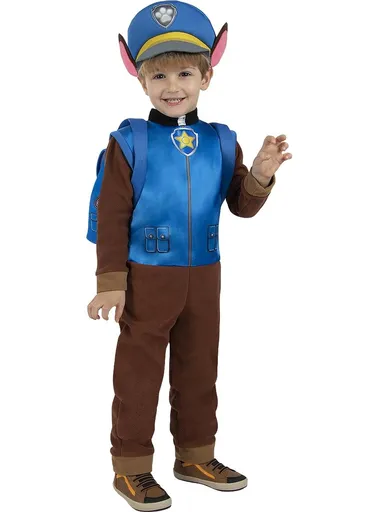 FUNIDELIA Dětský kostým Paw Patrol s doplňky - Chase Velikost - děti: XS: 99 - 101 cm