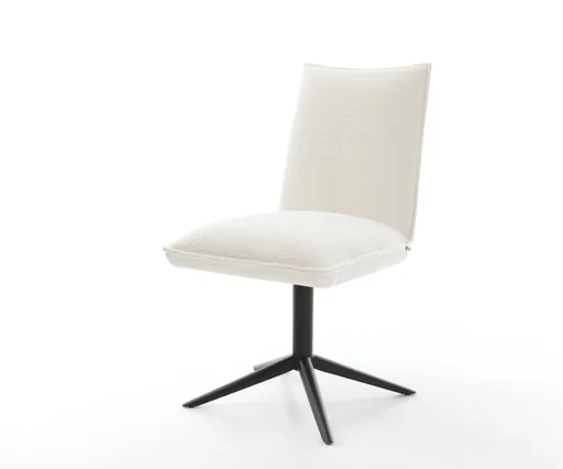 Jídelní židle Lelio-Flex bouclé měkký béžová podnož křížová