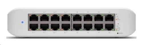 UBNT UniFi Switch USW-Lite-16-PoE [16xGigabit, 8x PoE out 45W, 802.3at/af, 16Gbps]