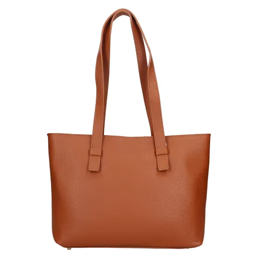 Dámská kožená kabelka Italia Azalea - koňak