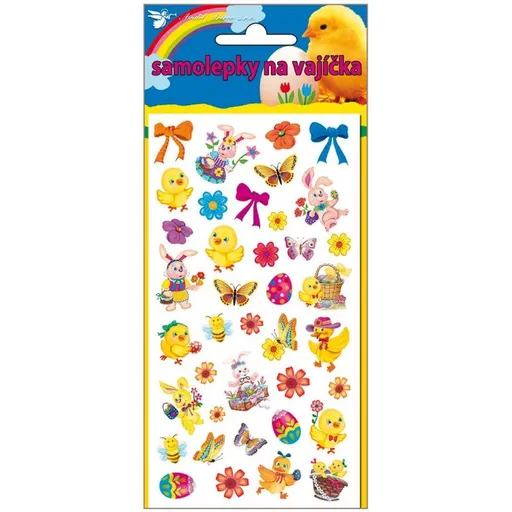 Samolepky velikonoční gelové 19 x 9 cm obrázek 3
