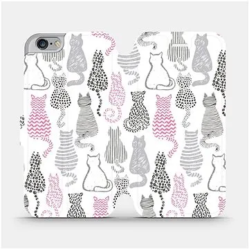 Flipové pouzdro na mobil Apple iPhone 6 / iPhone 6s - MX01S Kočičí zádíčka (5903516000111)