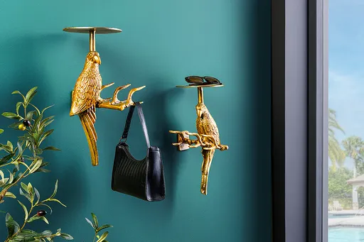 Nástěnný věšák 2 ks BIRD Dekorhome