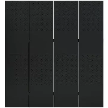 Shumee 4dílný černý 160×180 cm ocel, 335898 (335898)