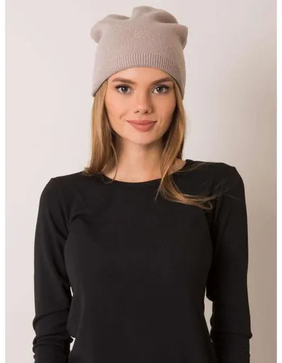 Dámská čepice zimní RUE PARIS béžová
