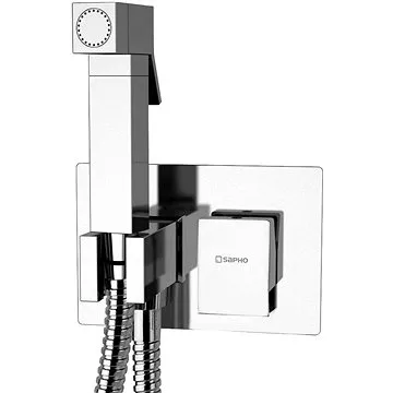 SAPHO LATUS podomítková baterie s bidetovou sprškou, hranatá, chrom 1102-07 (1102-07)