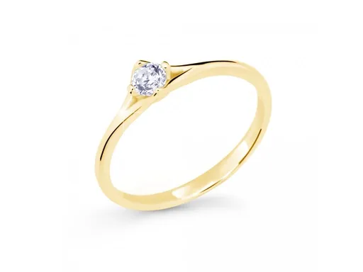 Cutie Jewellery Jemný prsten ze žlutého zlata Z6721-2957-10-X-1 51 mm