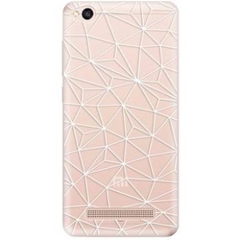 iSaprio Abstract Triangles 03 - white pro Xiaomi Redmi 4A (trian03w-TPU2-Rmi4A)