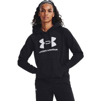 Under Armour RIVAL FLEECE BIG LOGO Dámská mikina, černá, velikost