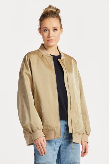 BUNDA GANT SATIN BOMBER HORN BEIGE