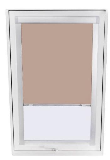 Vnútorné zatieňujúce rolety do strešných okien - vodiaca lišta biela, 78cm x 140cm