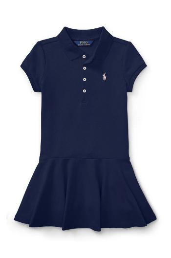 Dívčí šaty Polo Ralph Lauren tmavomodrá barva, mini, 312624740001