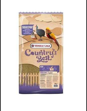 VERSELE-LAGA Country's Best Show 3 Pellet 5 kg pelete pentru pasari ornamentale de la 13 saptamani