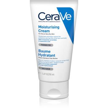 CeraVe Moisturizers hydratační krém na obličej a tělo pro suchou až velmi suchou pokožku 50 ml