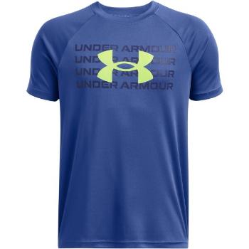 Under Armour TECH LOGO Chlapecké triko, modrá, velikost