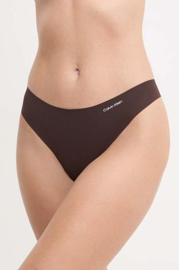 Tanga Calvin Klein Underwear hnědá barva, 0000D3428E