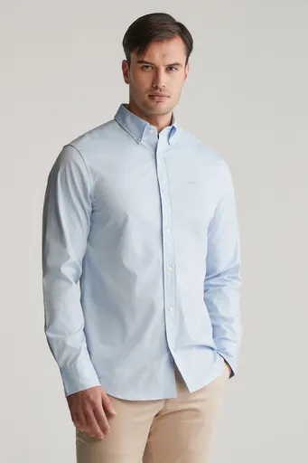 KOŠILE GANT REG PINPOINT OXFORD SHIRT LIGHT BLUE