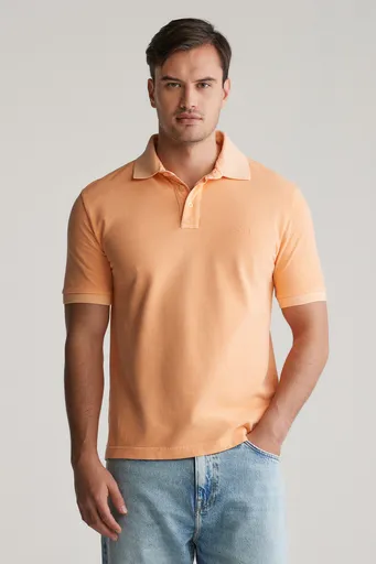 POLOKOŠILE GANT SUNFADED SS POLO PEACHY ORANGE